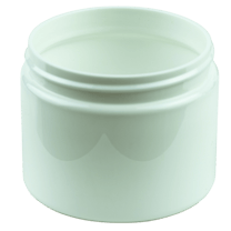 6oz PET Plastic Single Wall Jar 70-400 White (448/case)