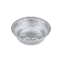 7" Round Aluminum Foil Take-Out Pan - (500/Case) V33002