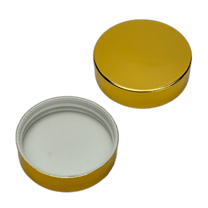 70-400 Gold Smooth Skirt Lid with Foam Liner - (195/Case)