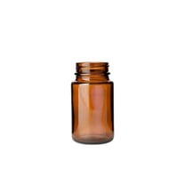 75 cc Amber Glass Wide Mouth Packer Bottle with 38-400 Neck Finish - (192/Case)