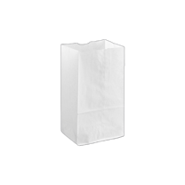 8 lb. White Waxed Paper Bag - (1000/Case)