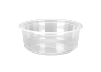 8 oz. Clear Plastic Round Deli Containers - (500/Case)