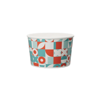 8 oz. Multicolor Paper Frozen Yogurt  / Food Cups - (1000/Case)