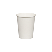 8 oz. White Paper Hot Cup - (1000/Case)