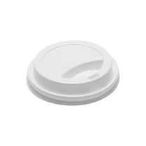 8 oz White Paper Hot Cup Dome Lid - (1000/Case)