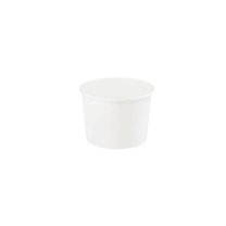 8 oz White Double Poly-Coated Paper Food Cup - (1000/Case)