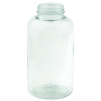 950cc Clear PET Plastic Packer Bottle 53-400 (72/Case)