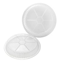 9" Clear Round Plastic Dome Lid - (500/Case)