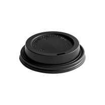 Black 8 oz Paper Hot Cup Sip Lids - (1000/Case)