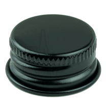 Black Aluminum 20-400 Lid with Foam Liner (10000/Case)