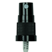 Black Fine Mist Sprayer Ribbed Skirt 18-415 6'' Dip Tube (2100/Case)