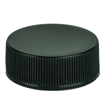 Black Ribbed CT Closure 63-400 w/ FS5-4 .020 Heat Seal Liner (900/Case)