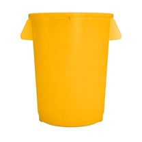 Carlisle 84103204 - Bronco 32 Gallon Round Trash Can - Yellow