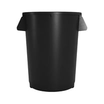 Carlisle 84104403 - Bronco 44 Gallon Round Trash Can - Black