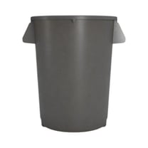 Carlisle 84104423 - Bronco 44 Gallon Round Trash Can - Gray
