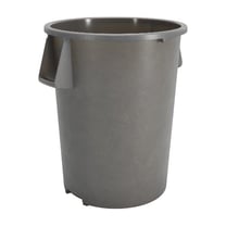 Carlisle 84104423 - Bronco 55 Gallon Round Trash Can - Gray