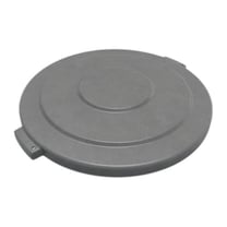 Carlisle 84104523 - Bronco 44 Gallon Round Trash Can Lid - Gray