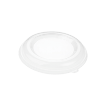 Clear PET Plastic Dome Lids for 24 & 32 oz Sugarcane Bagasse Bowls - (300/Case)