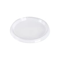 Clear PET Plastic Flat Lids for 8–32 oz Round Deli Containers, 117 mm - (500/Case)