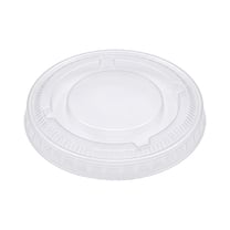 Clear PET Plastic Lid for Portion Cup, Fits 0.75/1 oz - (2500/Case)