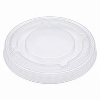 Clear PET Plastic Lid for Portion Cup, Fits 3.25/4/5.5 oz - (2500/Case)