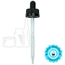 CRC (Child Resistant Closure) Dropper - Black - 110mm 20-400