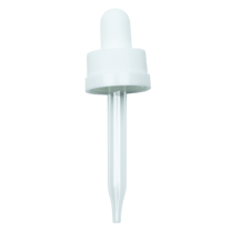 CRC (Child Resistant Closure) Dropper - White - 65mm 18-400(1400/case)