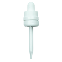 CRC/TE (Child Resistant Closure/Tamper Evident) Super Dropper - White - 77mm 18-415(1400/case)