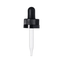 18-400 Black CRC Dropper with 55 mm Glass Pipette - (1000/Case)