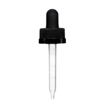 18-400 Black CRC Dropper with 64 mm Glass Pipette - 1000/Case