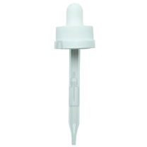 18-400 White CRC Dropper with 76 mm Glass Pipette - (1000/Case)