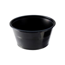 Fabri-Kal Black PS Plastic Portion Cup, 2 oz - (2500/Case) PC200B