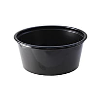 Fabri-Kal Black PS Plastic Portion Cup, 3.25 oz - (2500/Case) PC325B