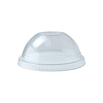 Fabri-Kal DLKC16/24 Kal-Clear/Nexclear PET Plastic Dome Lid with 1" Hole, Clear, Fits 12 /14, 16 / 18, 20, & 24 oz - (1000/Case)