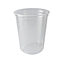 Fabri-Kal PK32T-C Pro-Kal 32 oz Clear PP Round Deli Container - (500/Case)