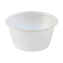 Fabri-Kal Translucent PS Plastic Portion Cup, 2 oz - (2500/Case) PC200