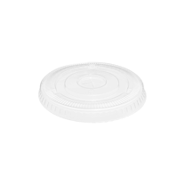 Clear 12-24 oz. PET Cold Cup Flat Lids - (1000/Case)