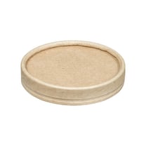 Inno-Pak Kraft Paper Soup Cup Lid, Ventilated, Fits 8, 12 & 16 oz  - (500/Case) 192787274