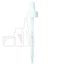 NON CRC (Child Resistant Closure) Dropper - White - 110mm 24-400(1000/case)