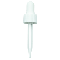 NON CRC (Child Resistant Closure) Dropper - White - 66mm 18-400(1400/case)