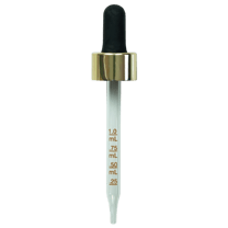 NON CRC Dropper - Shiny Gold Skirt/Black Bulb w/markings - 91mm 20-400(1496/case)