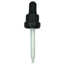 NON CRC + Tamper Evident Dropper - Black  - 77mm 18-415(1400/case)