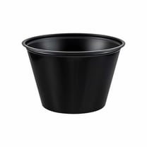 Solo Black PS Plastic Portion Cup, 4 oz - (2500/Case) P400BLK