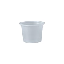 Solo Translucent PS Plastic Portion Cup, 1 oz - (2500/Case) P100N