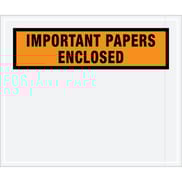 10 x 12" Orange "Important Papers Enclosed" Envelopes