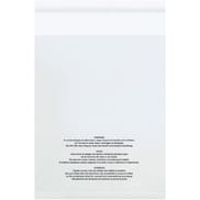10 x 15" - 1.5 Mil (100 Pack) Resealable Suffocation Warning Poly Bags w/Vent Holes