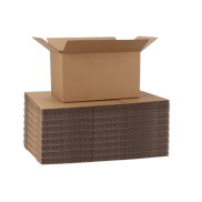 10" x 6" x 6" Corrugated Shipping Box – Kraft 32 ECT, Single Wall - (25/Bundle)