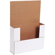11 x 8 1/2 x 3" White Easy-Fold Mailers
