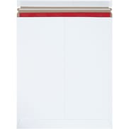 12 3/4 x 15" White Self-Seal Stayflats Plus® Mailers (25 Pack)