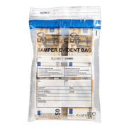12" x 16" Clear High Security Tamper-Evident Bags with Void Tape Seal & Serial Number